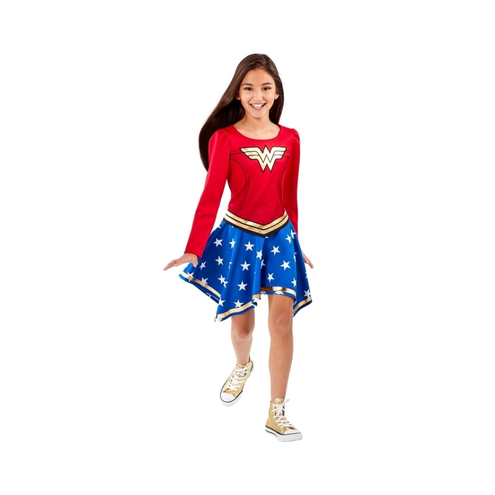 Wonder Woman Girls Halloween Costume Size Medium 7-8